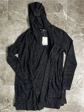 Barefoot Dreams Open-Front Hooded Cardigan